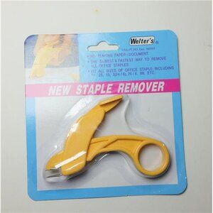 Welter's Scissor-Type Staple Remover Yellow Easy Staple Removal Tool